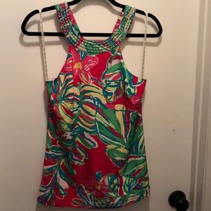 Lilly Pulitzer Women’s Floral Beaded Tank Top